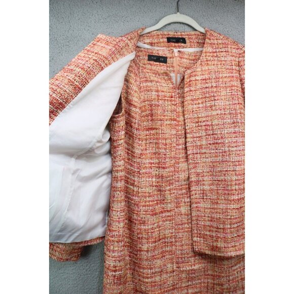 Talbots Tweed Sleeveless Midi Dress & Jacket-Size 14-Office-Career - Picture 5 of 16